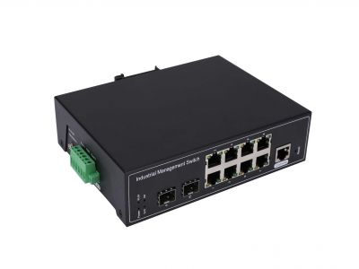 鋼合金工業級M系列管理型千兆2光8電SFP