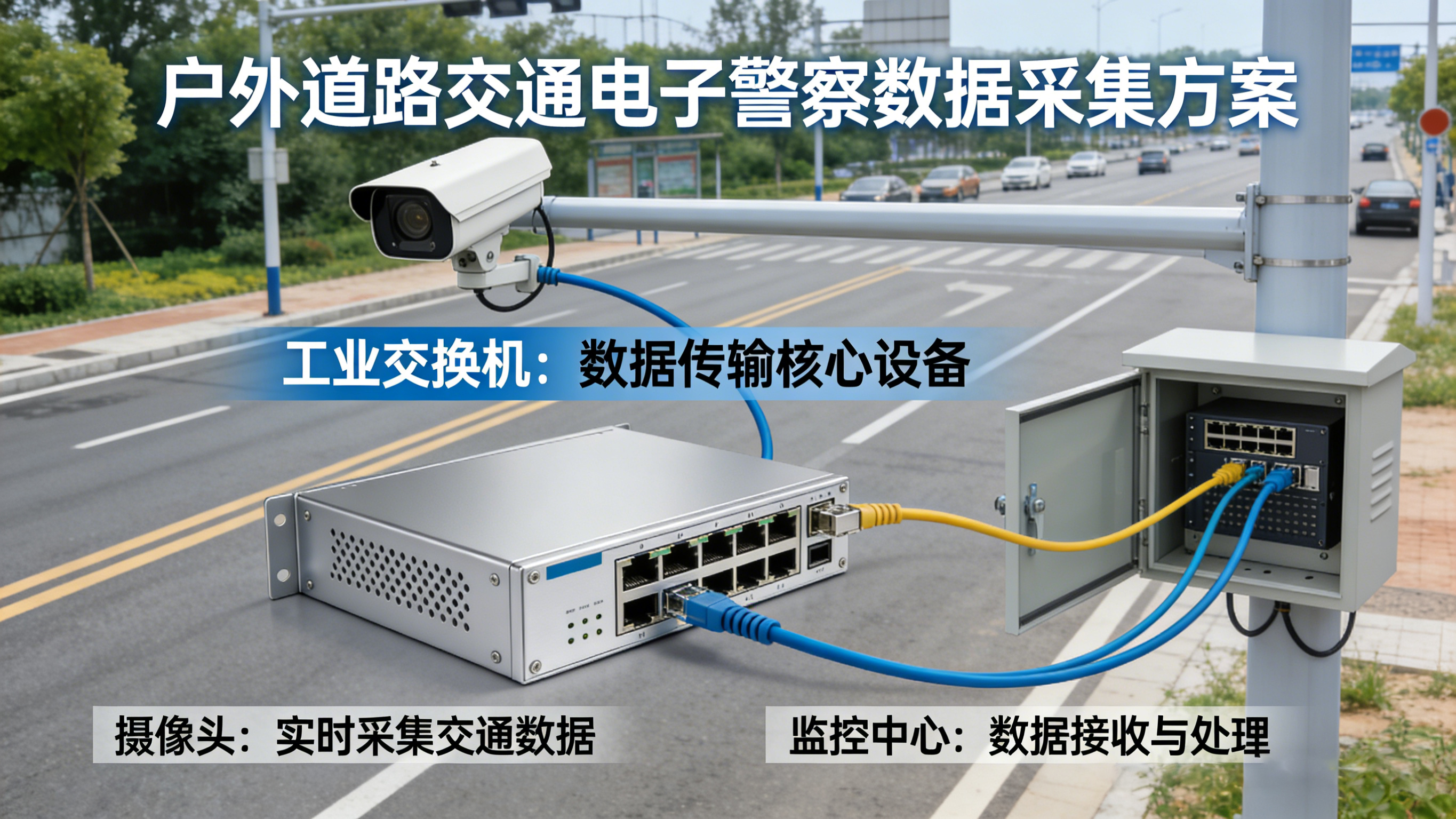 戶外道路交通電子警察數據采集方案